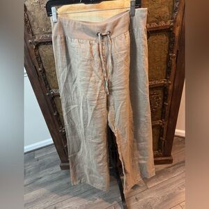 Eileen Fisher Tan‎ Sweatpants with Drawstring Waistband